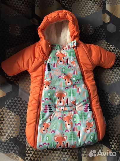 Зимний конверт в коляску