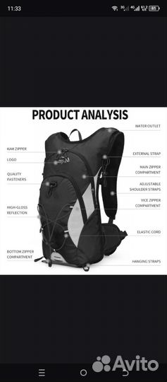 Рюкзак для велосипеда