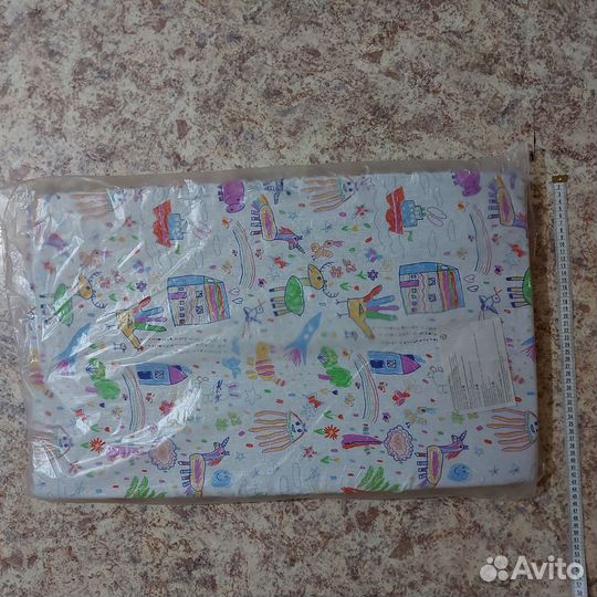 Новый Матрасик с наволочкой в кроватку 4369