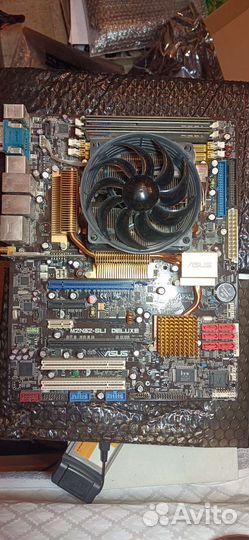 Материнская плата + CPU + 2x2gb