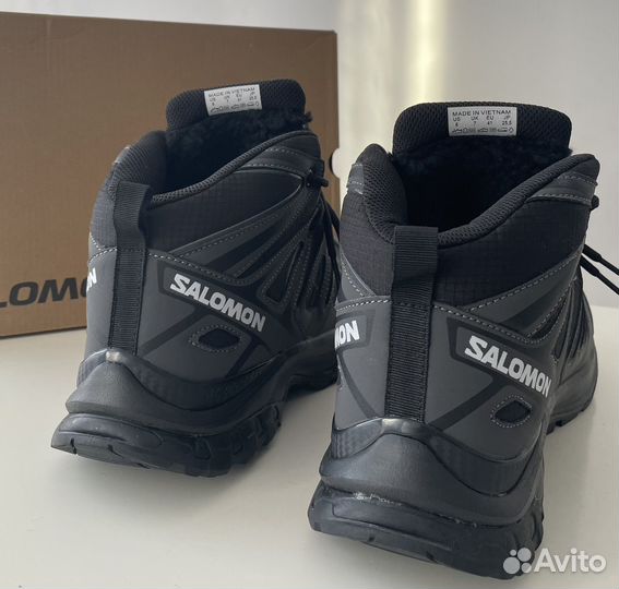 Зимниe кpоссовки, ботинки salomon с мехом