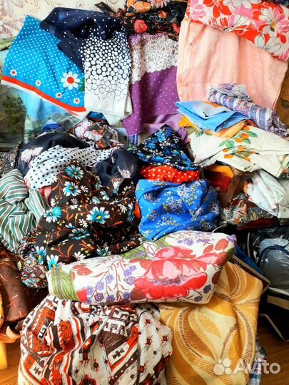 Ткани и отрезы СССР бязь.лен.фланель.штапель