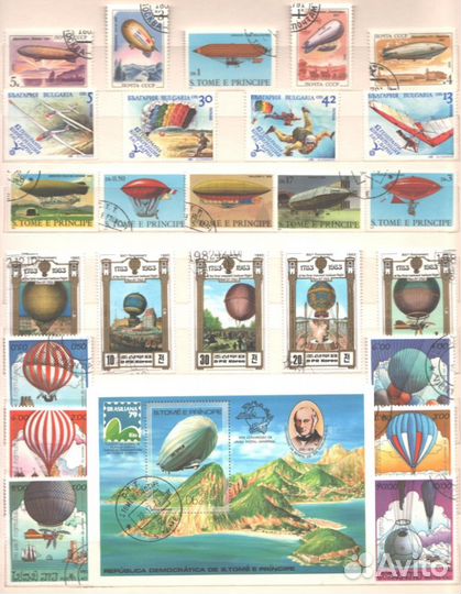 Большая коллекция почтовых марок в альбомах