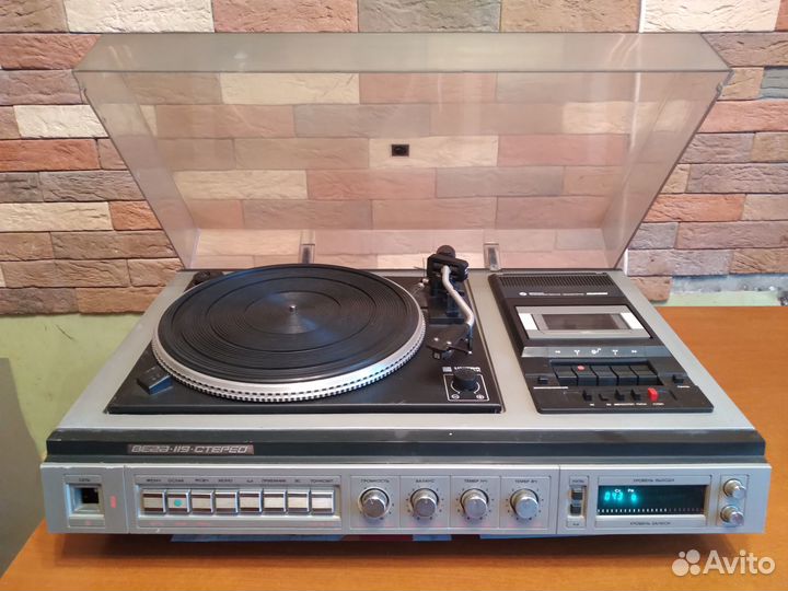 Вега 119 Стерео проигрыватель пластинок Магнитофон