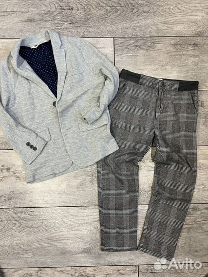 Пиджак H&M брючки брюки Zara костюм
