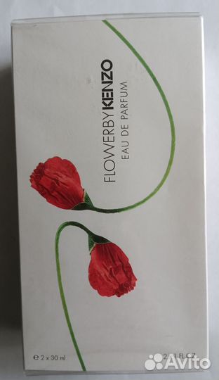 Flower by kenzo eau be parfum, оригинал, 2х30 ml