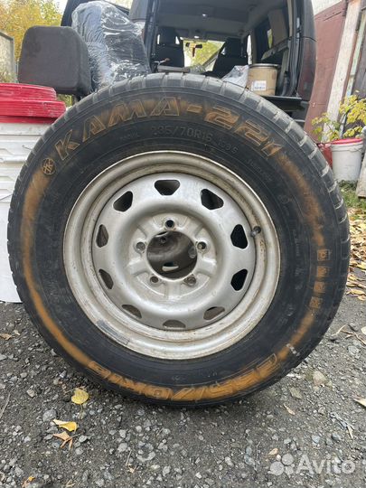 Диски r 16 штампы на УАЗ, 4 шт, резина в плэодарок