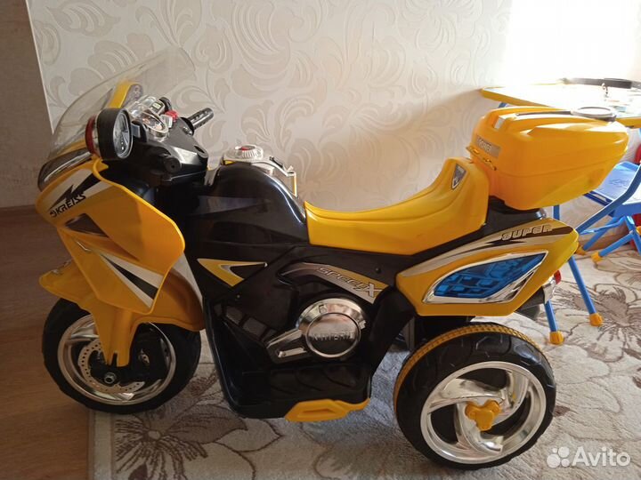 Детский электромобиль мотоцикл бу