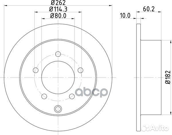 Диск тормозной зад ND3003K nisshinbo