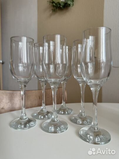 Бокалы фужеры рюмки
