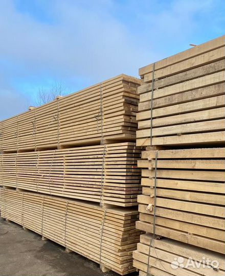 Доска обрезная 2 сорт сосна / ель 40x100x6000