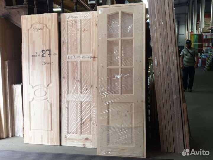 Двери филенчатые под стекло