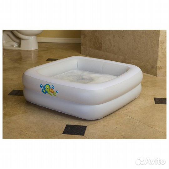 Бассейн Bestway детский с надувным дном, 86х86х25