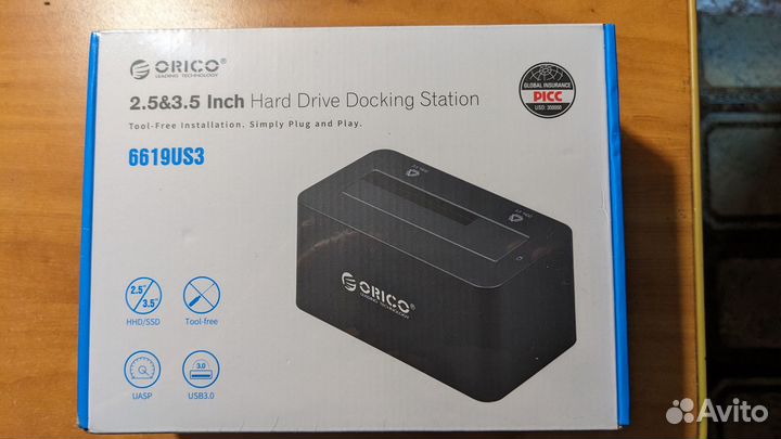 Док-станция для HDD/SSD orico 6619US3