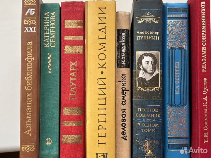 Книги разные Пушкин, Теренций, Осоргин и др