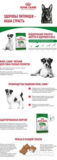 Корм для собак мелких пород Royal Canin Mini, 8 кг