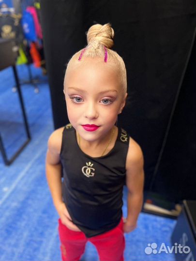 Прическа для художественной гимнастики