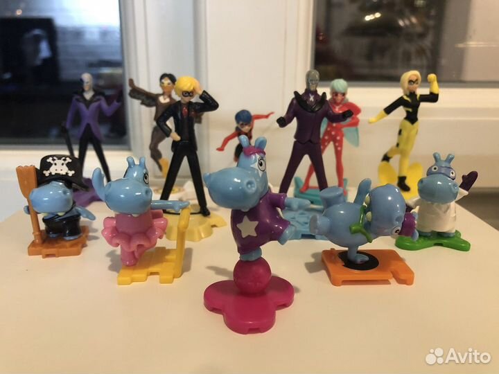 Игрушки kinder surprise Бегемоты Леди Баг