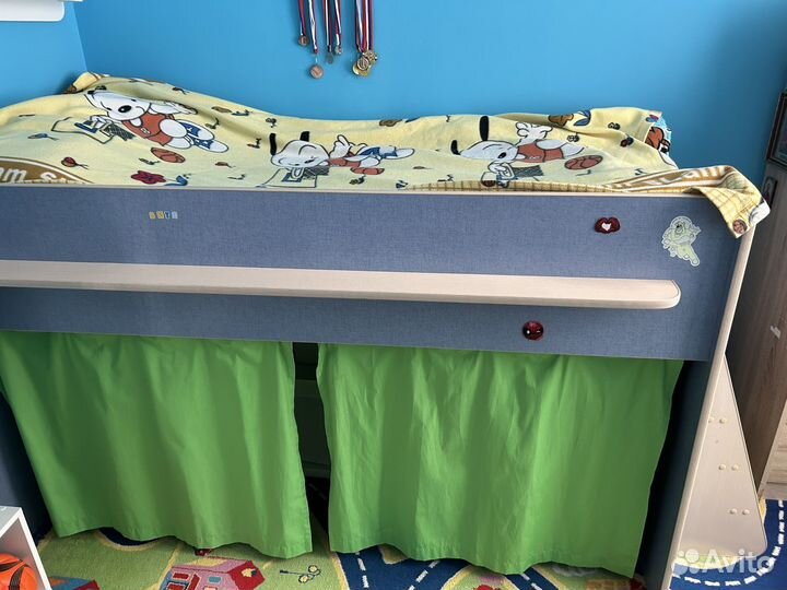 Детская кровать чердак домик