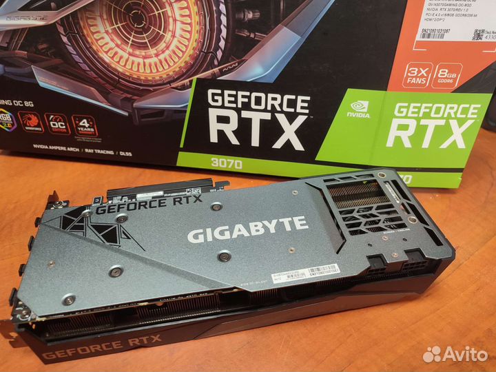 Видеокарта gtx 3070 Gigabyte