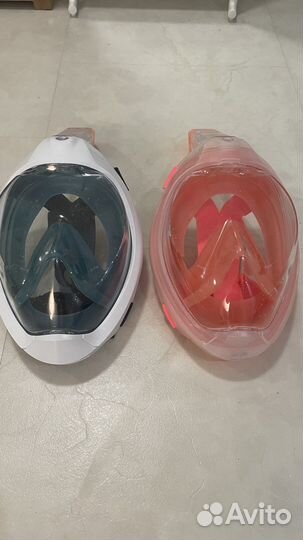 Маска для снорклинга синяя easybreath Subea