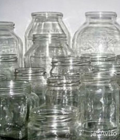 Банки стеклянные много разных
