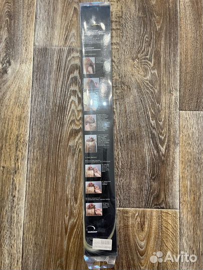 Волосы на заколках блонд