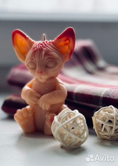Свеча фигурная Котёнок Сфинкс LAmer.candle