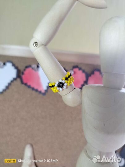 Кольцо из бисера