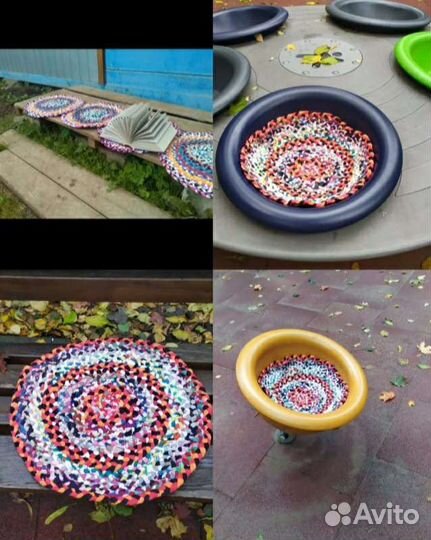 Коврики плетёные ручной работы