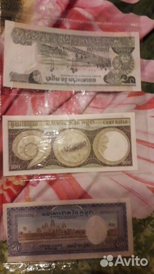 Банкноты Камбоджа 12 штук