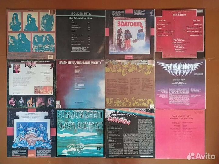 Пластинки рок и другое