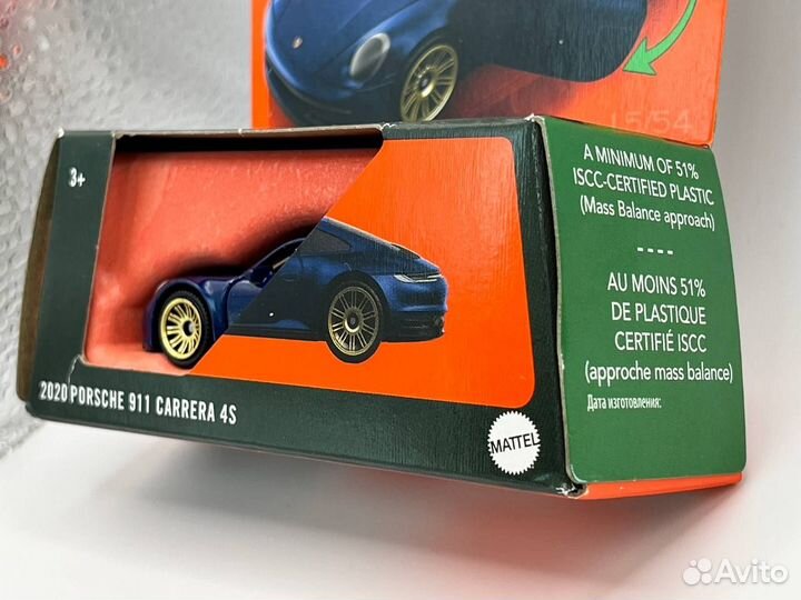 Matchbox Porsche 911 Carrera 4S (Синий)