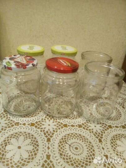 Стеклянные банки б/у много