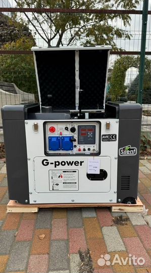 Дизельный генератор 10 kW g-power однофазный