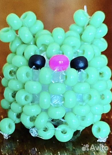 Лягушка из бисера