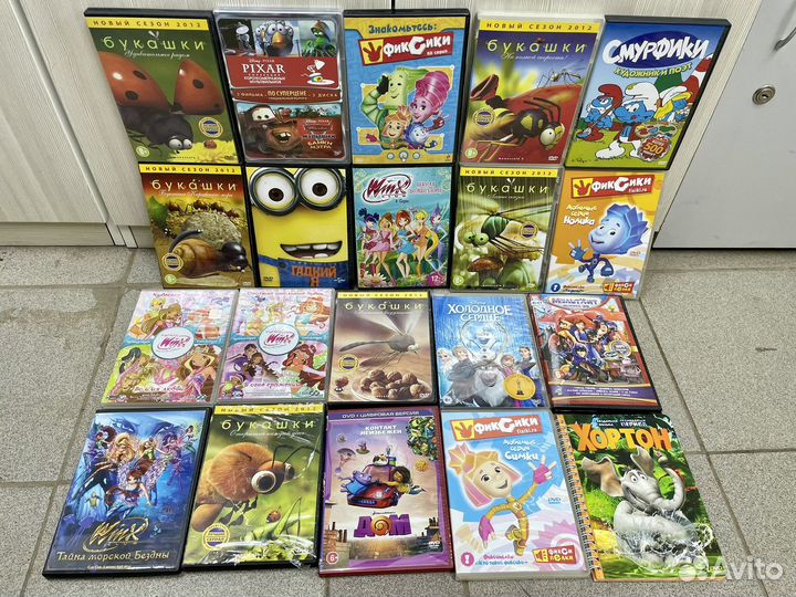Диски dvd Blu-ray мультфильмы