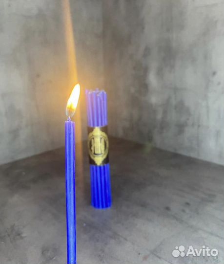 Свечи цветные восковые освященные и не освященные
