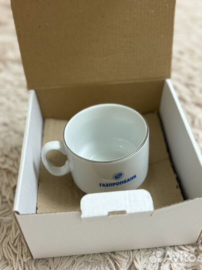 Фарфоровая чайная пара в коробке