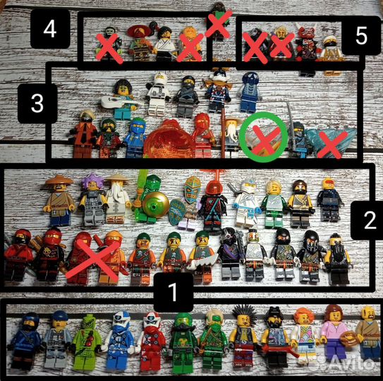 Lego ninjago минифигурки