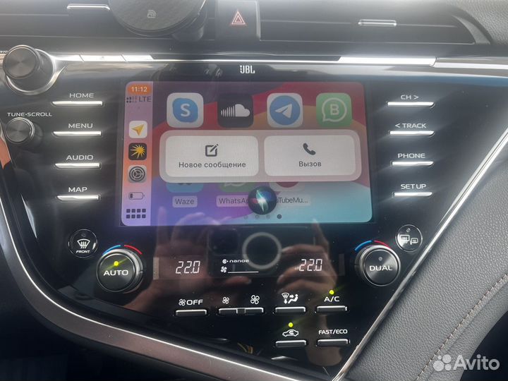 CarPlay Camry 70 JBL без демонтажа