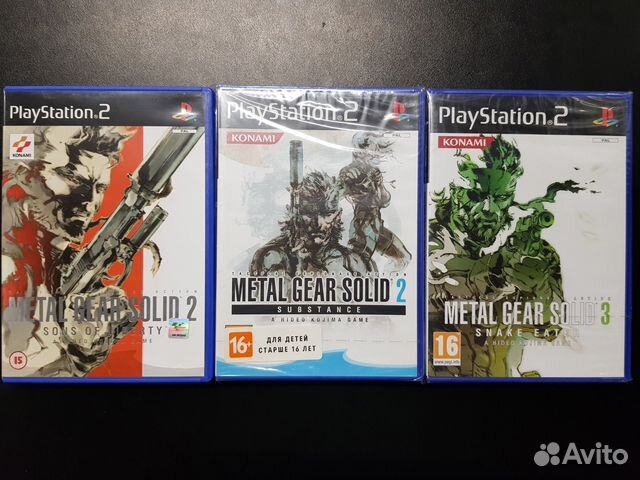 MGS Sons of Liberty/Subsistance/Snake Eater (PS2)