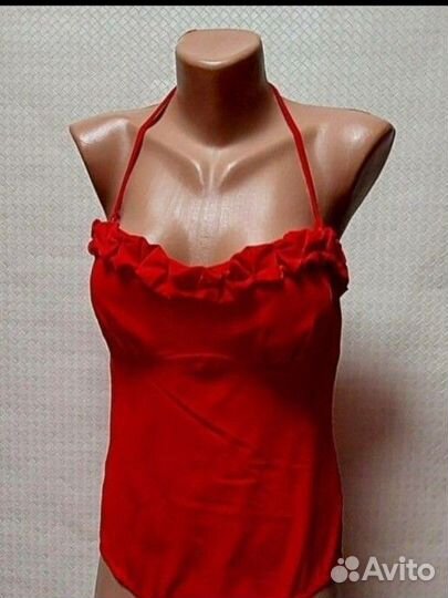 Купальник сплошной красный next 48-50