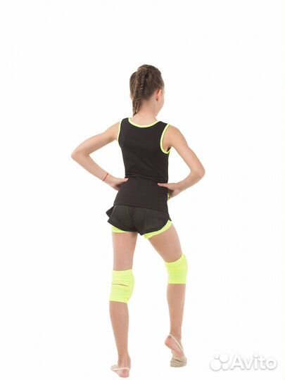 Шорты solo RG768.0-13 чёрный/лайм (р. 30)