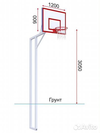 Баскетбольная стойка Pio 981211