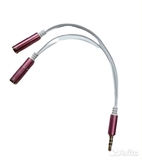 Разветвитель 2гн. джек3,5 - шт. джек 3,5 (4С) на