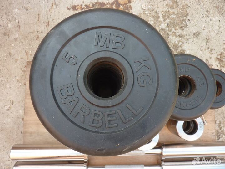 Штанга Гриф Блины Гантели разборные MB Barbell