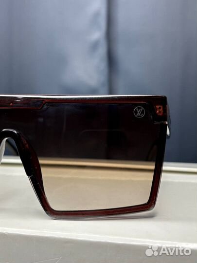 Louis Vuitton Brown Mask Sunglasses Очки Оригинал