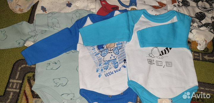 Детские вещи пакетом от 50см до 62см