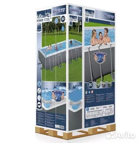 Каркасный бассейн Бествей 640х274х132см